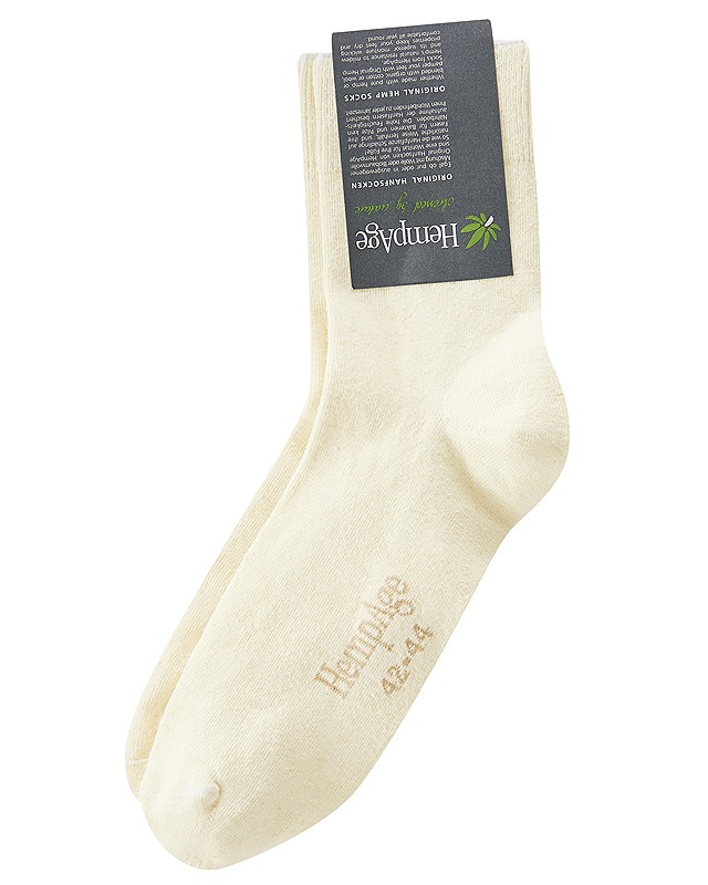 Naturfarbene Hanfsocken gut und günstig Größe 39-41