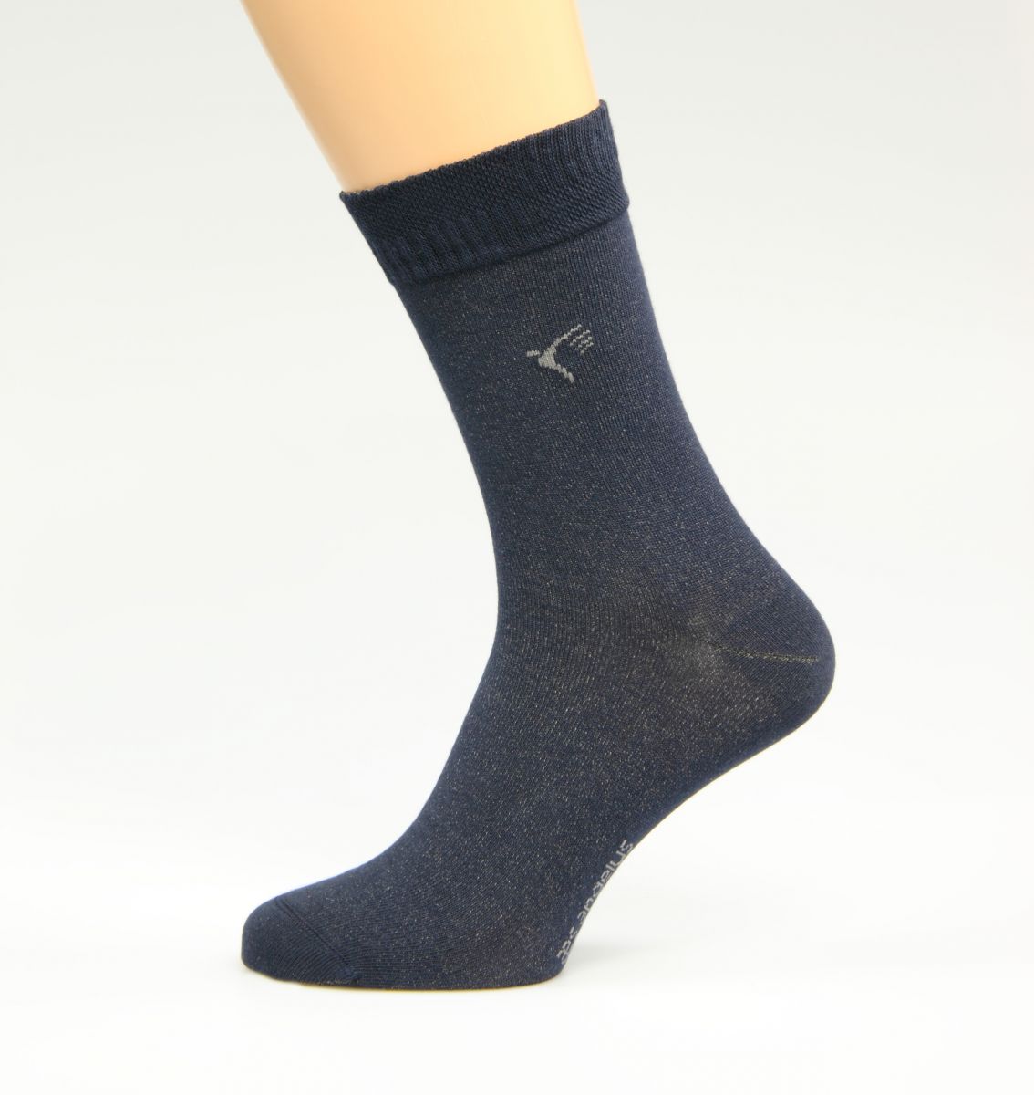 silbersocken dunkelblau baumwolle