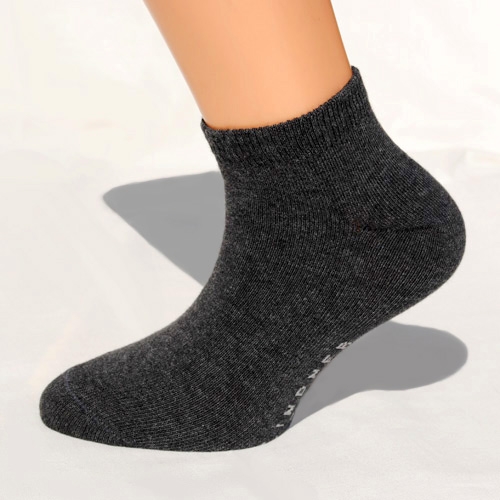 Dunkelgraue Sneaker-Socken dunkelgraue sneaker-socken