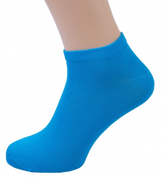 3 Paar Sneaker-Socken hellblau Größe 42, 43, 44