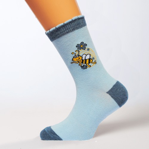 Socken Biene blau Größe 31, 32, 33, 34