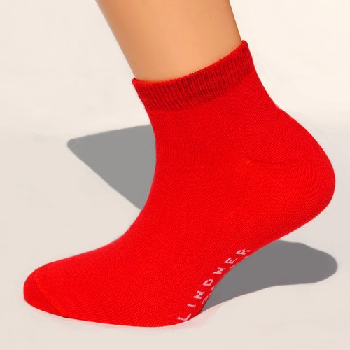 3 Paar Sneaker-Socken rot Größe 42, 43, 44
