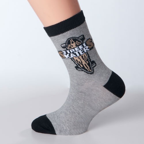 Socken Skater grau Größe 27, 28, 29, 30